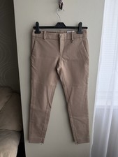Gucci Equestrian Pants Women IT 38 Beige Riding Slim Stretch Made In Italy 