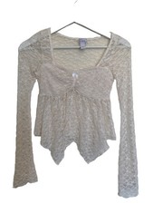 Lace Top Babydoll Fairy Romantic Victorian Coquette Dainty Y2K Fairy XXS