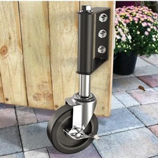 Heavy Duty Gate Caster, Spring Loaded Swivel Gate Wheel 220lbs Cap
