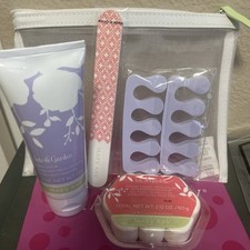 Mary Kay Into The Garden Pedicure Set Foot Fizzies Foot Scrub File Toe Seperator