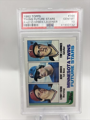 1982 Twins Future Stars: Lenny Faedo / Kent Hrbek / Tim Laudner #766