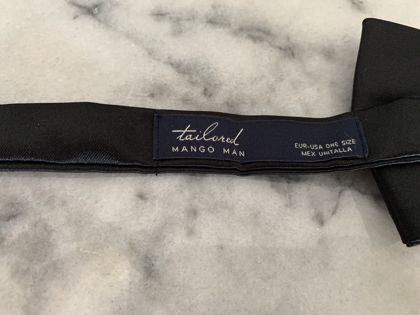 Tailored Mango Man Solid Black Pretied Adjustable… - image 2