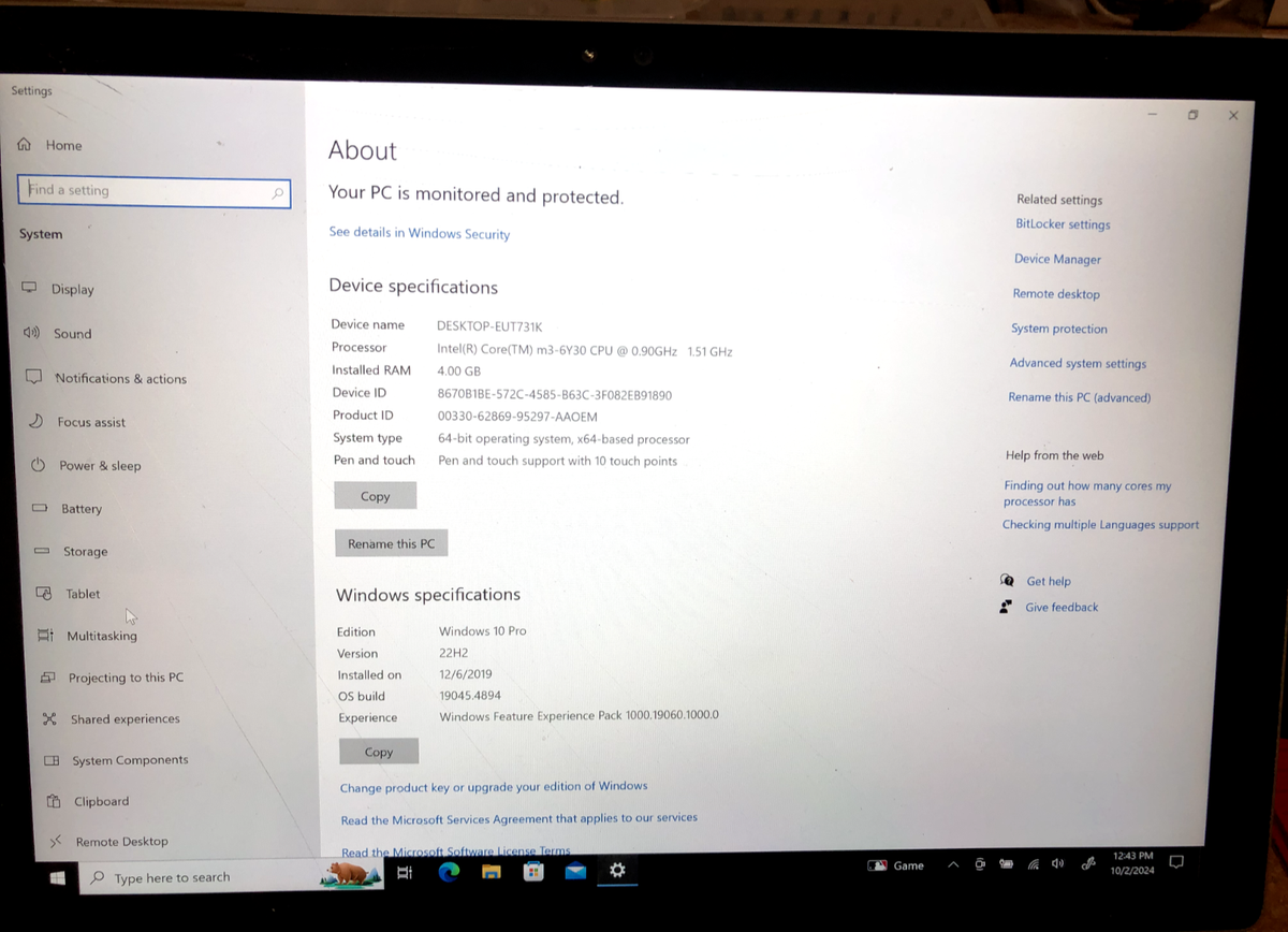 Microsoft Surface Pro 4 1724 | eBay