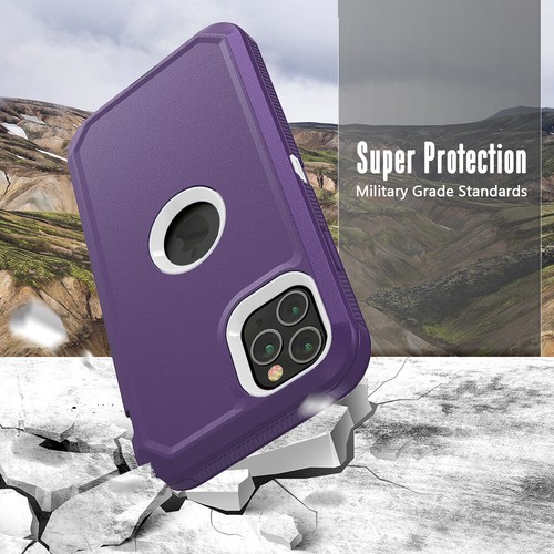 Custodia armatura per iPhone 11 12 Pro Max supporto clip cintura adatta a Otterbox Defender - Foto 33 di 39