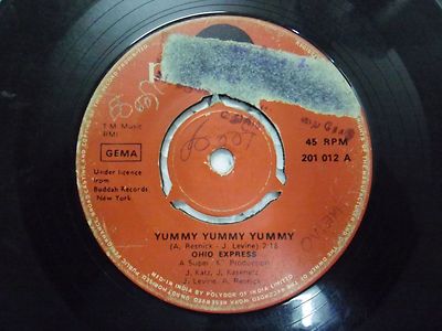 Ohio Express 201 012 Rare Single 7'' India Indian 45 Rpm VG+