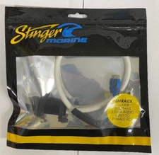 Stinger RCA to 3.5mm Aux Input Cable Converter Weatherproof Marine PowerSports