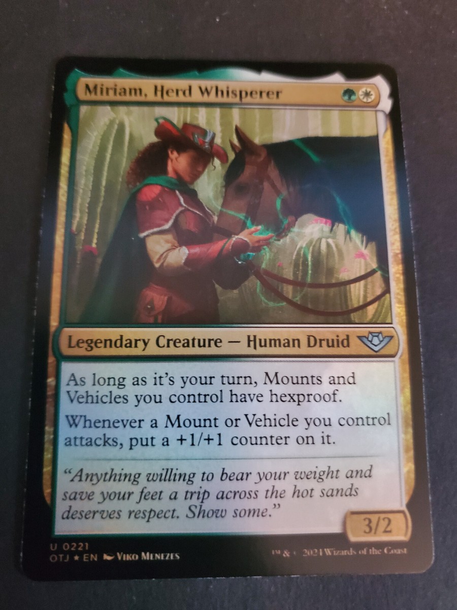 Miriam, Herd Whisperer Foil (221) Outlaws of Thunder