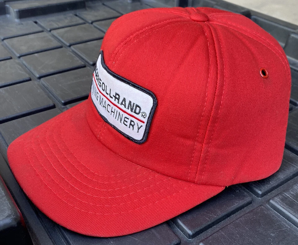 Parche de Maquinaria Minera Ingersoll-Rand De Colección SnapBack Sombrero Gorra Cardinal Espuma Foto 3 de 4