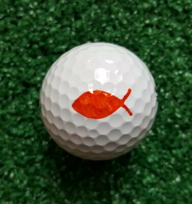 NORDISK■GRAPHIC COLORING BALL CAP■送料込 Golf Ball Marker Fish Plus - Fish Stencil plus Alignment