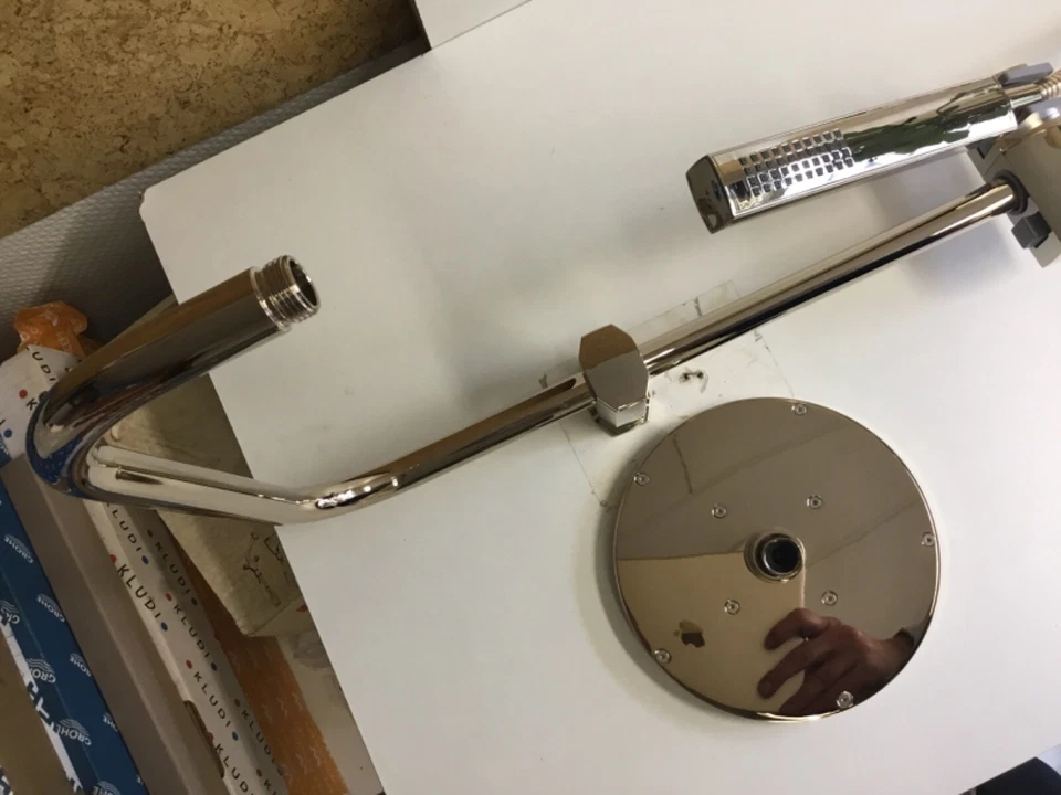 Schütte Regendusche Edelmessing, Duschsystem, Kopfbrause, Rarität, Neu, Tokyo - Bild 4 von 4