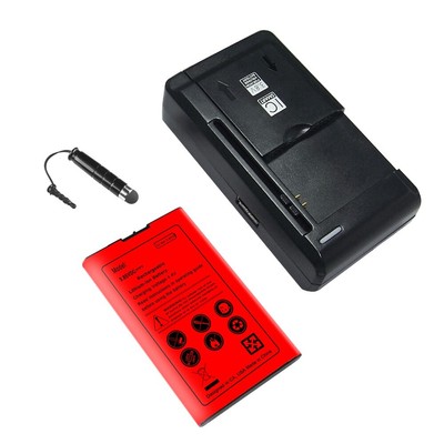 High Capacity 3020mAh Battery&Universal Charger+Stylus for ZTE Velocity MF923 US