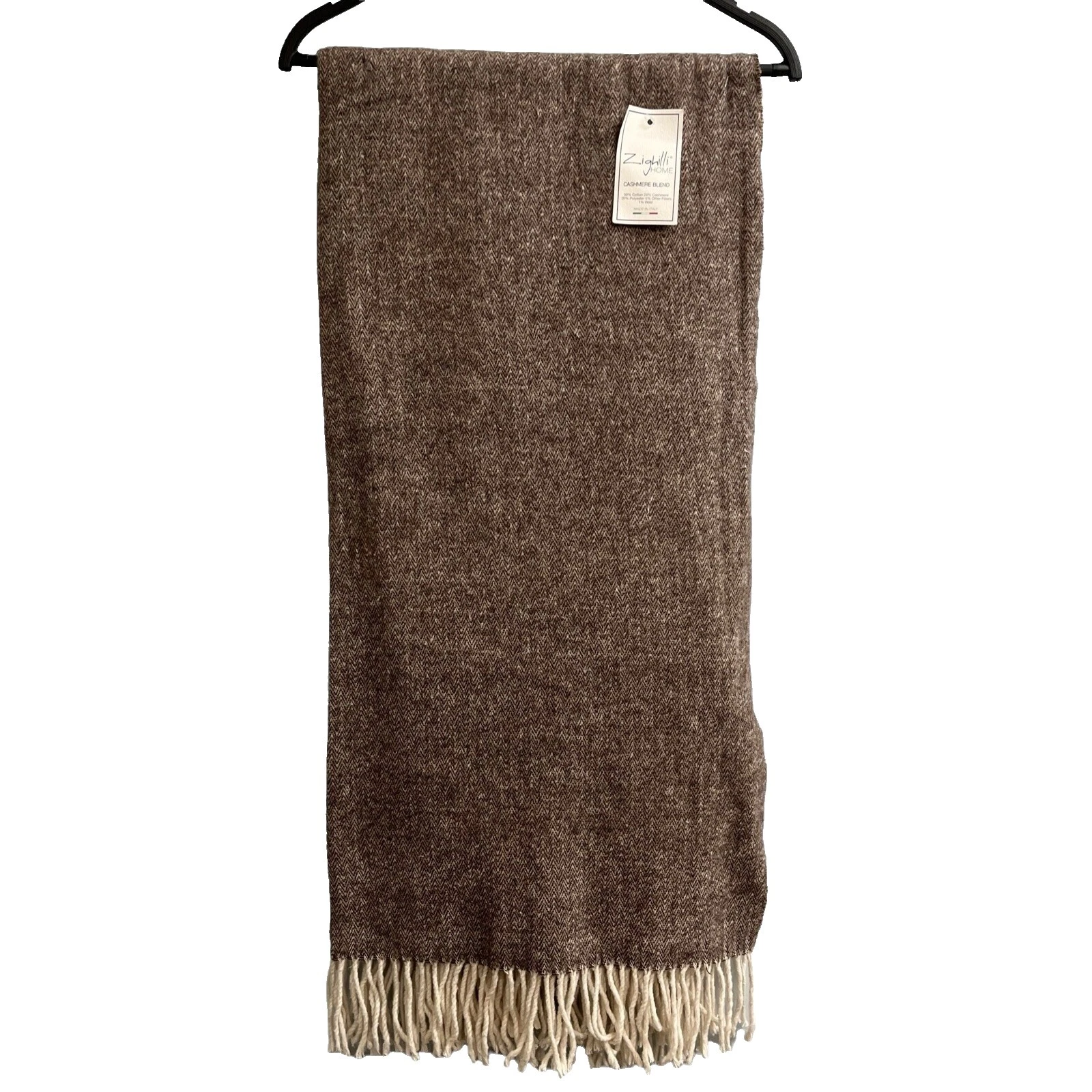 Cobijas y mantas Marrón Mezcla de casimir