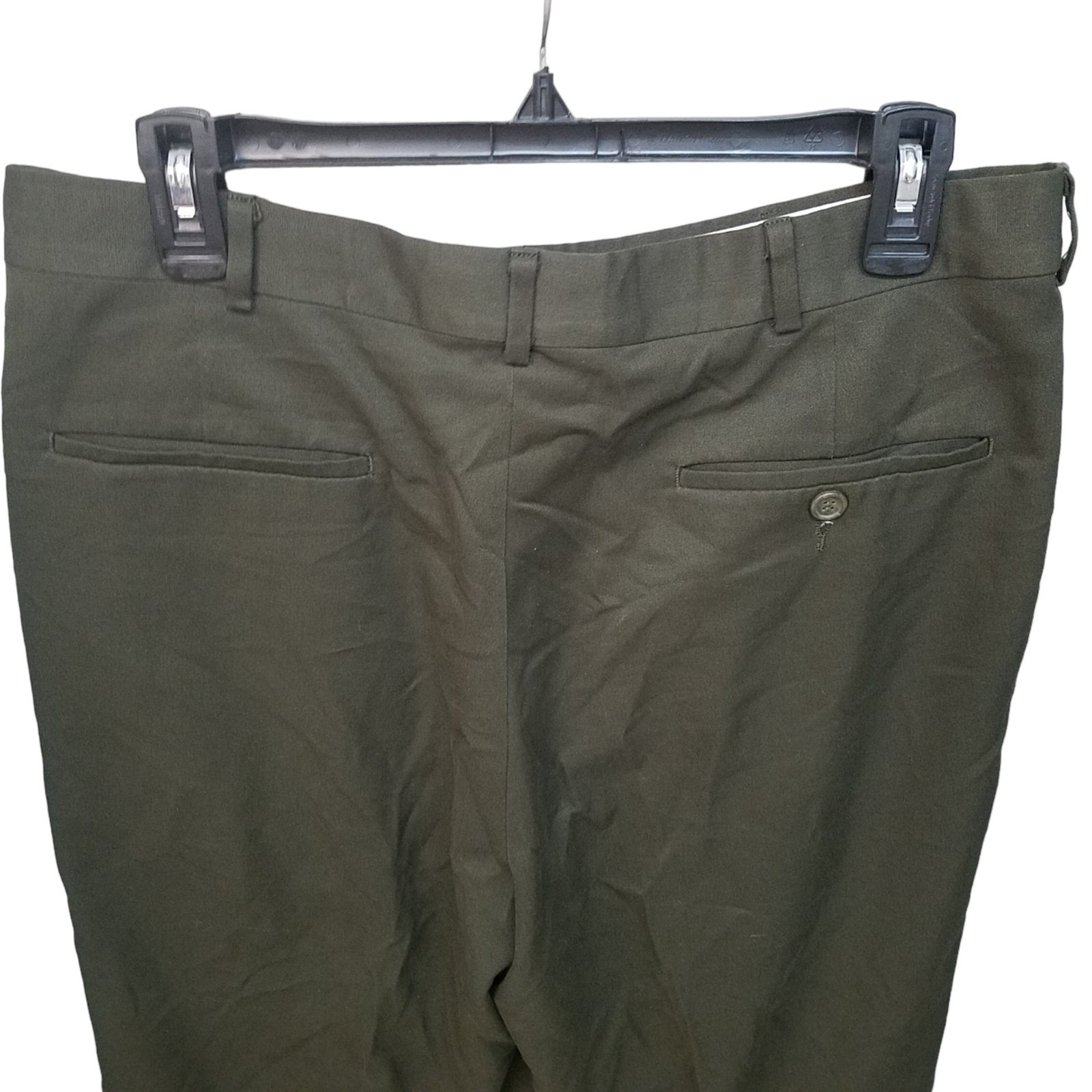 Slates Basic Mens Size 34x32 Gray Solid Dress Pan… - image 8