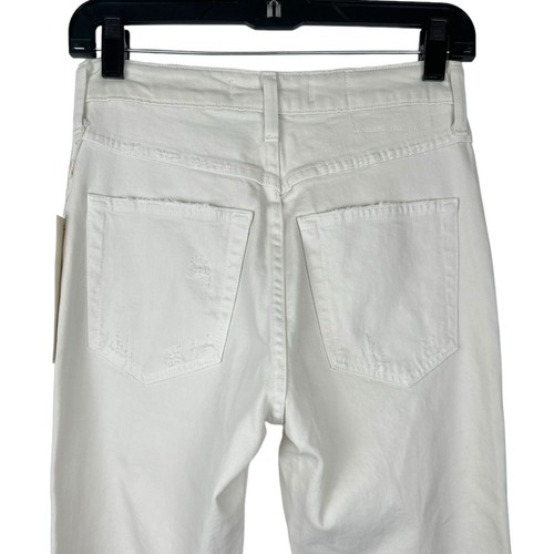 Amo Bella High Rise Jean Womens 24 White Oak Ankle Slight Boot Released Hem $272 - 第 7/11 張圖片