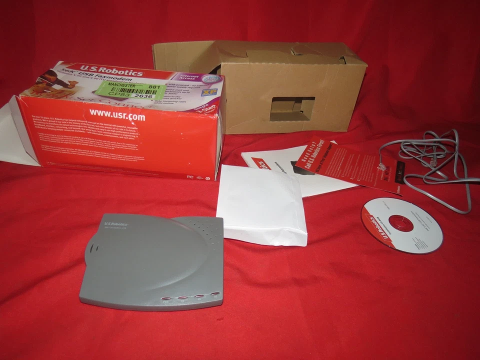 U.S. ROBOTICS USR5633A 56K USB Faxmodem - Image 2 of 2
