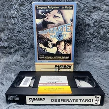 Desperate Target VHS Tape 1984 VCR Video Movie Chris Mitchum Paragon Rare