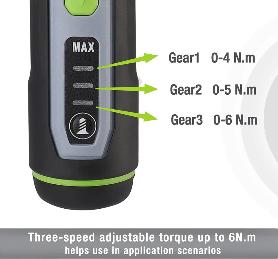 WORKPRO 4V Electric Screwdriver Cordless Screwdriver Set w/35 Bits Extension Rod - Image 3 of 4