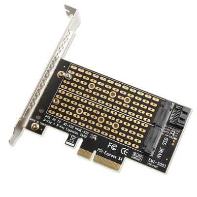 PCIE zu M2 SSD Adapter M.2 NVME M Key zu PCI Express 4.0 X4 Riser Karte