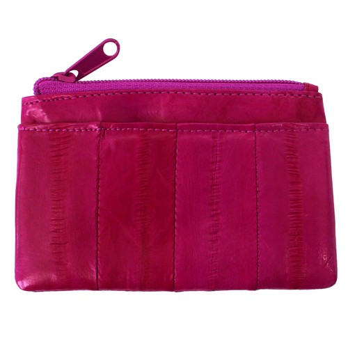 Genuine Eel Skin Coin Card Zippered Wallet Purse Mini Purse Small Wallet - Picture 34 of 54