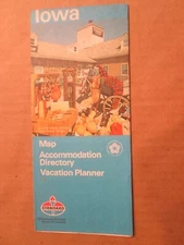 Standard Oil  Highway Road Map of Iowa 1976