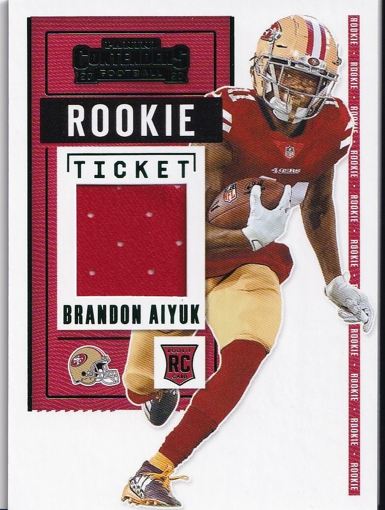 Brandon Aiyuk 2020 Panini Contenders Rookie Ticket Variation Relic RC #RSV-BAI