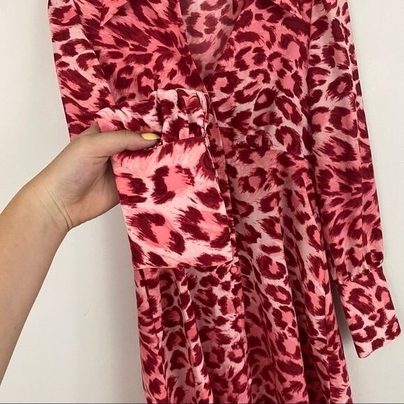 kate spade pink leopard dress Spotted Leopard Blaire Midi Dress