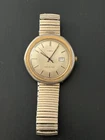 Vtg 1977 Timex Marlin Calendar TV Torture Test Watch Needs Battery Speidel Band