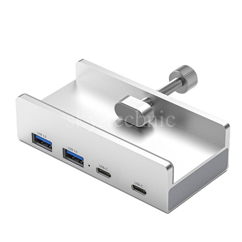 USB 3.0 Hub Splitter 4 Port High Speed For PC Mac Laptop Desktop Clamp on Desk - Picture 17 of 24