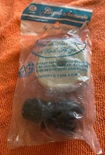 VINTAGE GENUINE  HUNT- WILDE WHITE with Black Plugs ,  HANDLEBAR TAPE, Wrap, NOS