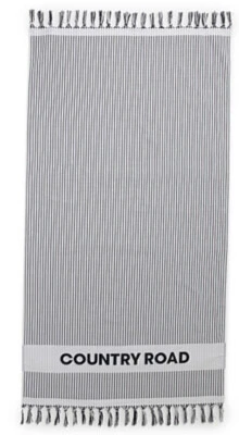 country road hooded towel