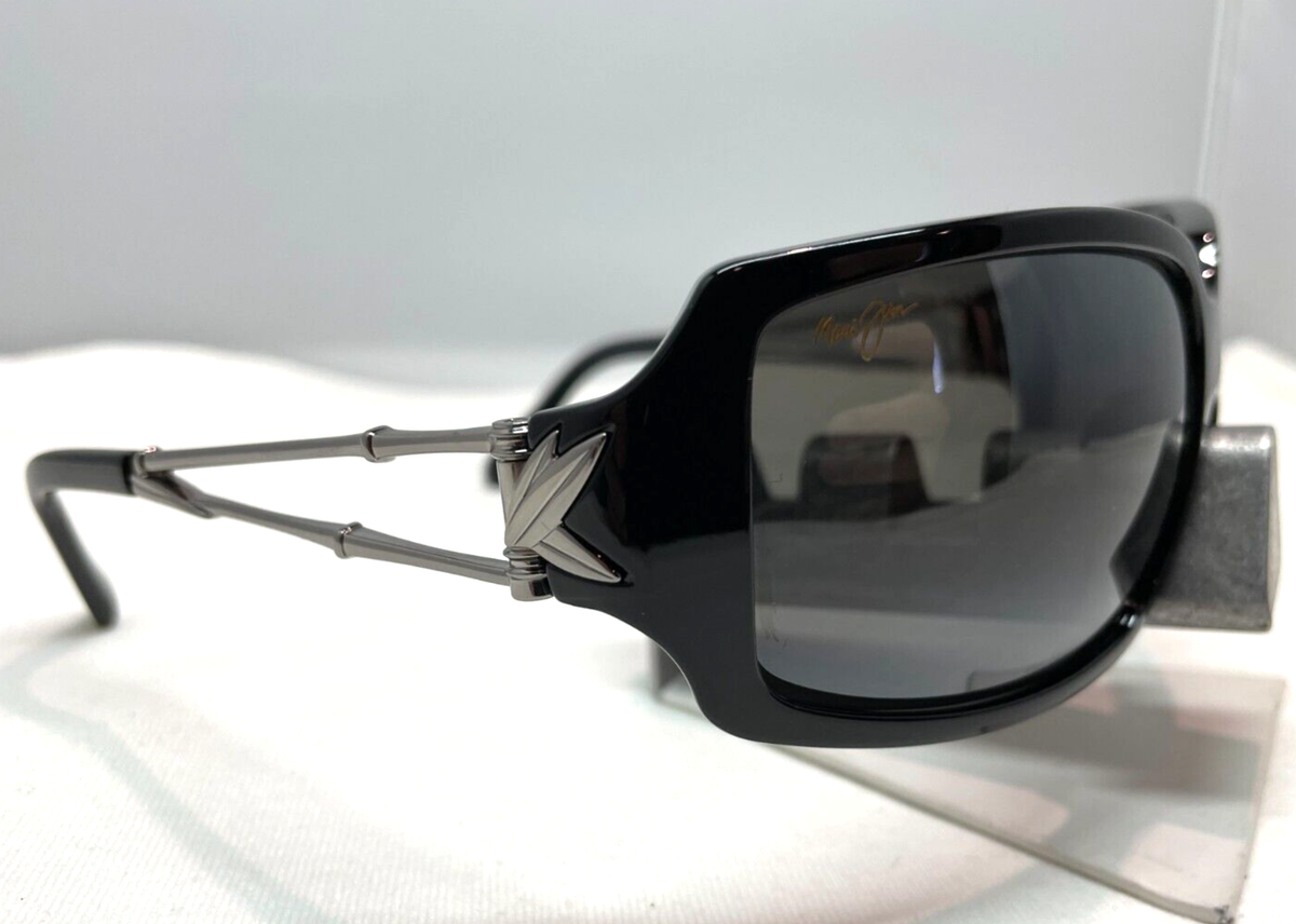 MAUI JIM BAMBOO MJ 104-17 GLOSS BLACK WITH NEUTRAL GREY 