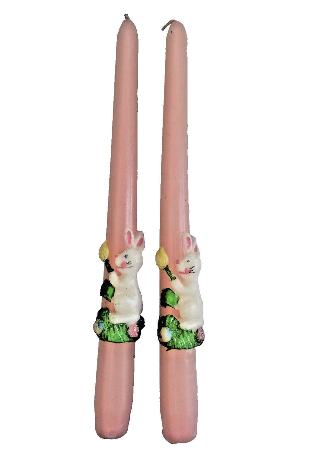 Vintage Bunny Taper Candles Easter Decor eBay