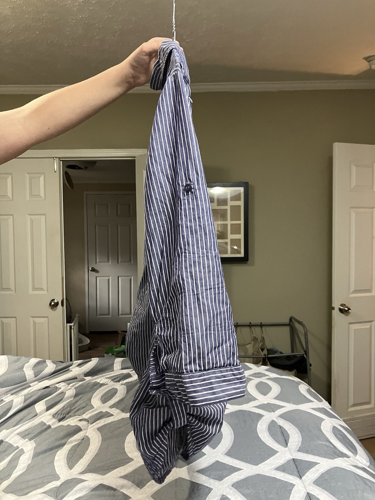 Blue Striped Button Down Derek Heart Plus Blouse … - image 5