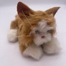 2002 Tiger Electronics FurReal Friends Orange White Kitten Cat Works