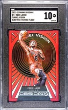 2021-22  Obsidian #17 Zach Lavine Tunnel Vision Electric Etch Red Flood SGC 10