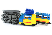 Lotto 24 Pezzi di Ricambio Vari Treno Trenino Binari Componenti LEGO Dublo