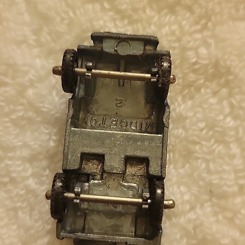 Jeep vintage Midgetoy azul juguete diecast metal Jeep Foto 4 de 4