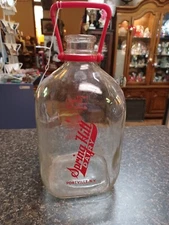 Vintage Spring Hill Dairy Gallon  Glass Milk Bottle Portville NY