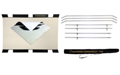 Sunbounce SUN-BOUNCER PRO Reflektor KIT Silber / Weiss 130 x 190 cm / 4' x 6' by