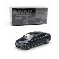 Mini GT 1/64 Mercedes-Benz EQS 580 4MATIC Nautical Blue Metallic Car Model #559