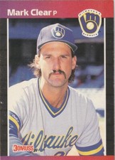 FREE SHIPPING-MINT-1989 Donruss Mark Clear #528 BREWERS PLUS BONUS CARDS