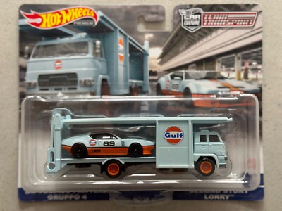 Hot Wheels Team Transport 57 DE TOMASO PANTERA GRUPPE 4 SECOND STORY LKW GULF