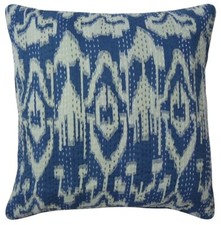 Vintage Cushion Cover Handmade Indian Pillows Throws Cotton Kantha Pillow Case
