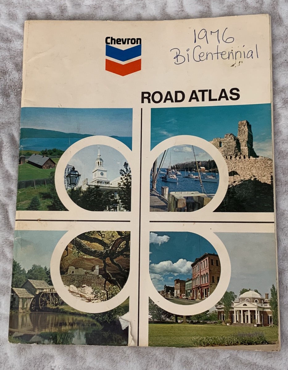 Vintage 1976 Chevron USA BICENTENNIAL Tour guide, Celebrating