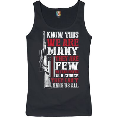 Know This We Are Many They Are Few Women's Tank Top 2nd Amendment Militia
