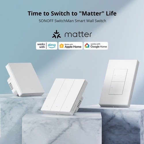 SONOFF M5 Matter WIFI WLAN Smart Wall Switch 2-Way eWeLink Scene Voice Control - Picture 6 of 18