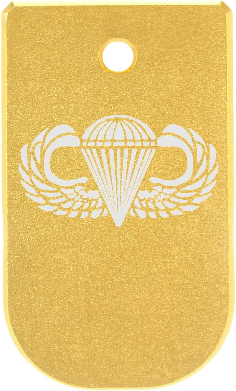 Magazine Floor Base Plate for Glock 43X 48 9MM Laser Engraved Anodized Aluminum