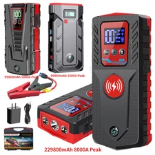 8000A Peak Car Jump Starter Booster Jumper Portable Power Bank Battery Charger