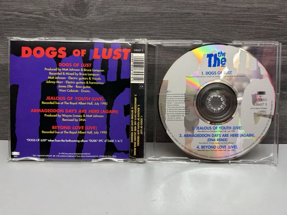 The The | Single-CD | Dogs of lust 1992, #6584575 Ltd Edition Fast Free Postage - Imagem 3 de 3