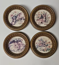 Vintage 1960s Woodland Animals Plastic Wall Art Decor Nursery/Kid's Room 